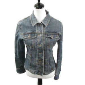 Jones New York Sport Stretch Jean Jacket Size Small